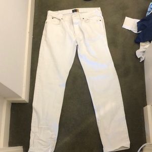 J. Crew Men’s White denim 484 Straight 34/34